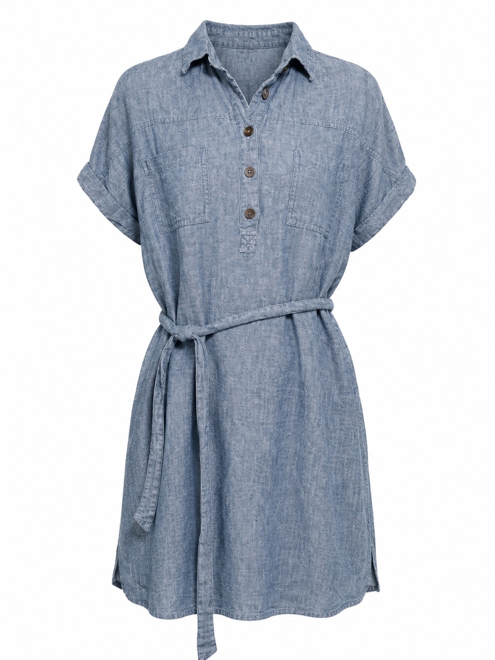 Sonoma Blue Chambray Shirt Dress